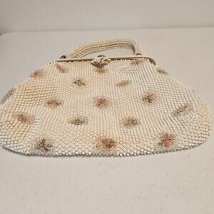 VINTAGE 1950 Corde Bead Bag Evening or Special Occasion